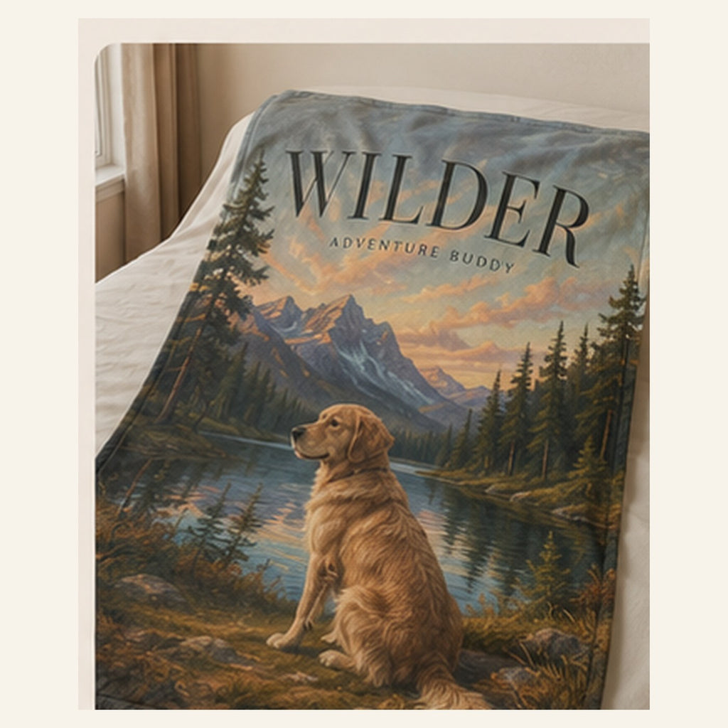 Style 5 Artistic Scene custom pet blanket example
