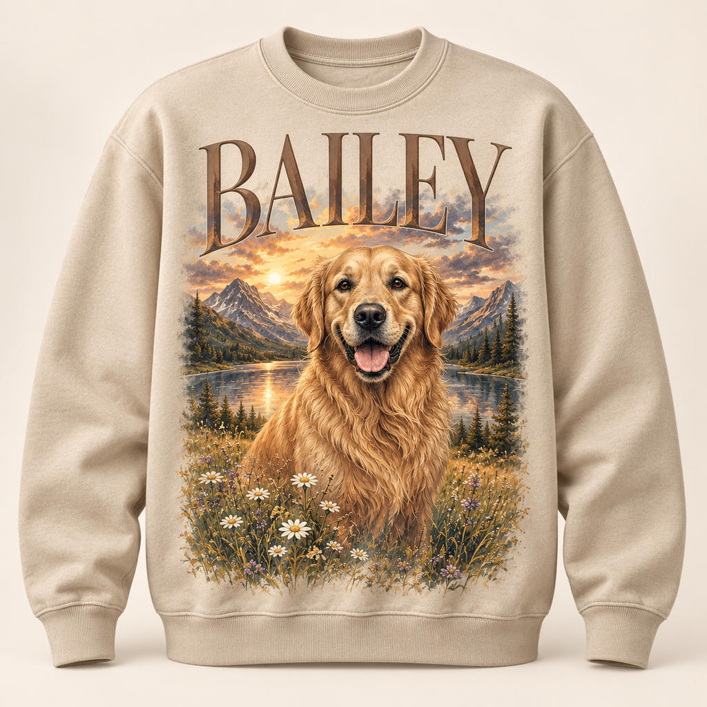 Artistic Scene custom pet sweatshirt style