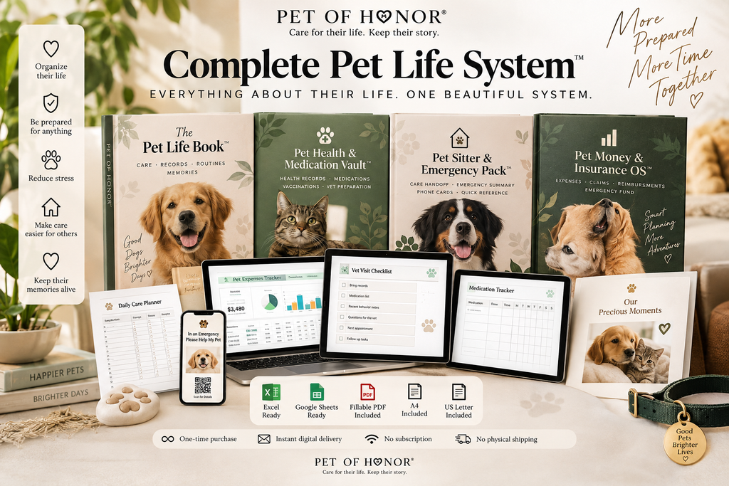 Complete Pet Life System premium complete pack with four pet care systems and digital formats